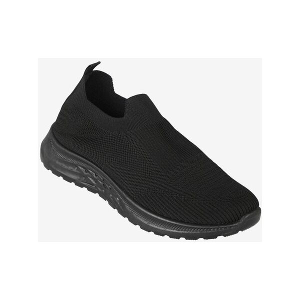 fashion scarpe slip on da uomo in maglia slip on uomo nero taglia 43