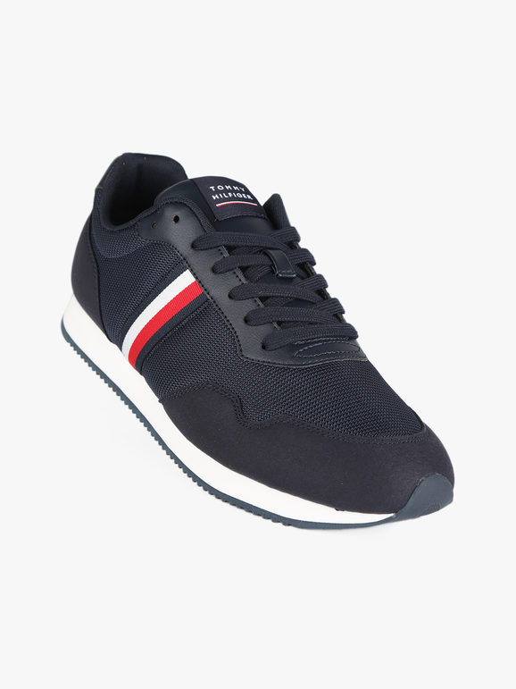 tommy hilfiger core lo runner sneakers da uomo sneakers basse uomo blu taglia 43