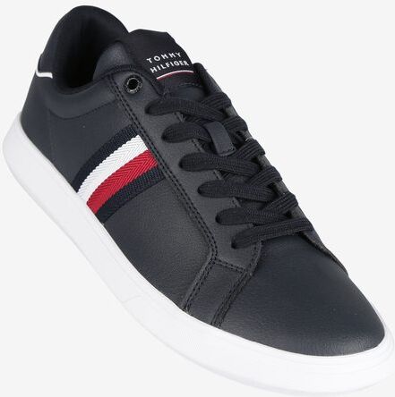 tommy hilfiger corporate leather cup stripes sneakers in pelle da uomo sneakers basse uomo blu taglia 44