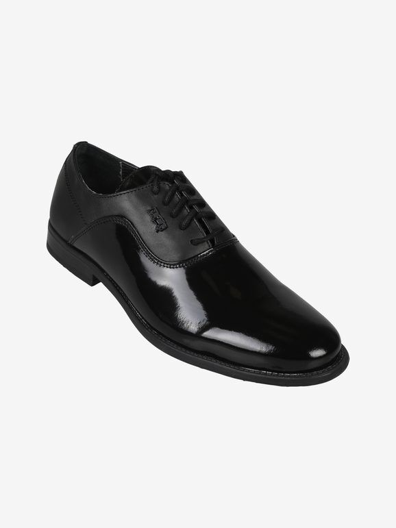 nazareno gabrielli scarpe classiche in pelle lucida da uomo classiche uomo nero taglia 44