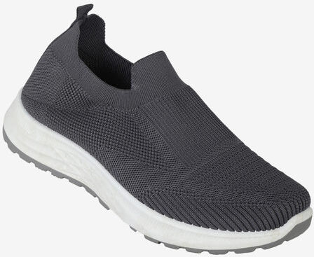 fashion scarpe slip on da uomo in maglia slip on uomo grigio taglia 41