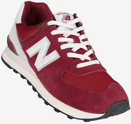 New Balance 574 Sneakers in pelle da uomo Sneakers Basse uomo Rosso taglia 42