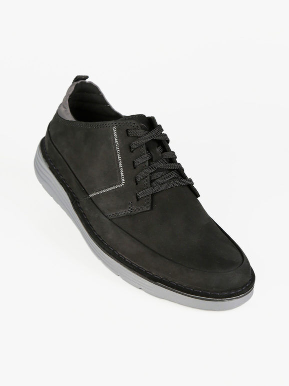 Clarks BRAHNZ LOW Scarpe da uomo in pelle scamosciata Francesine uomo Nero taglia 41.5