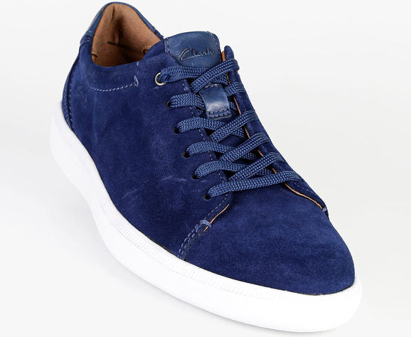 Clarks Cambro Low Sneakers in pelle scamosciata uomo Sneakers Basse uomo Blu taglia 43