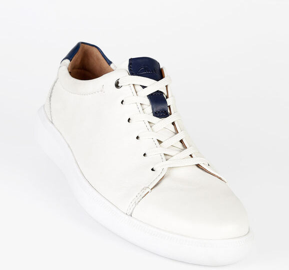 Clarks Cambro Low Sneakers in pelle uomo Sneakers Basse uomo Bianco taglia 44