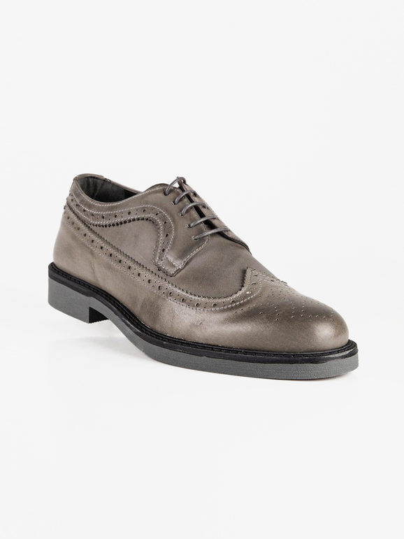 Freetime Francesine derby in pelle Francesine uomo Grigio taglia 44