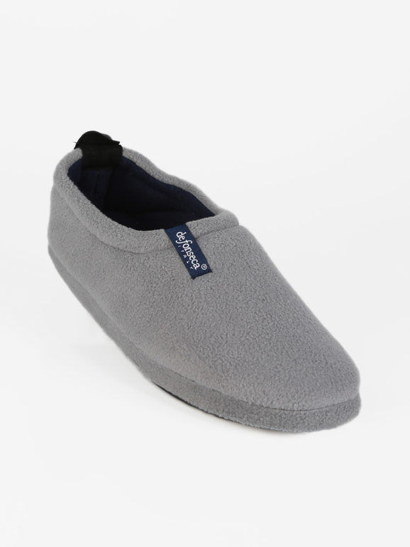 De Fonseca Pantofole chiuse da uomo in pile Pantofole uomo Grigio taglia 46/47