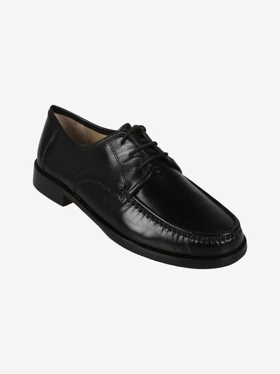 le comodone Scarpe classiche in pelle da uomo comfort Classiche uomo Nero taglia 46