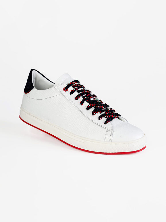 Freetime Sneakers uomo in pelle Sneakers Basse uomo Bianco taglia 45