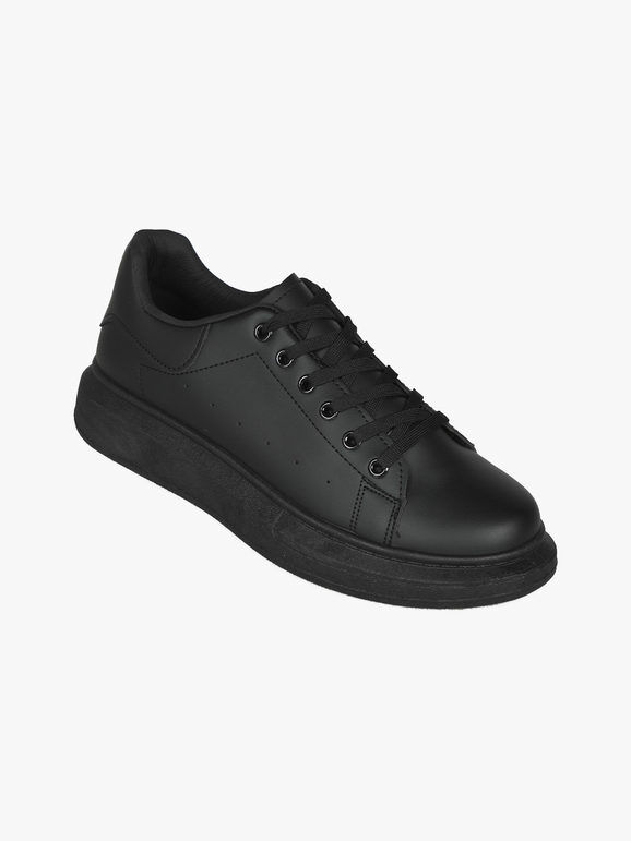 Leerd Sneakers uomo stringate Sneakers Basse uomo Nero taglia 44