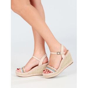 Dame Rose Sandali con zeppa in corda Sandali con Zeppa donna Beige taglia 39