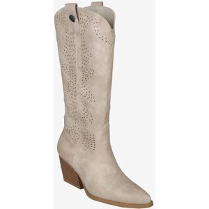 Queen Helena Stivali texani da donna Stivali con tacco donna Beige taglia 38