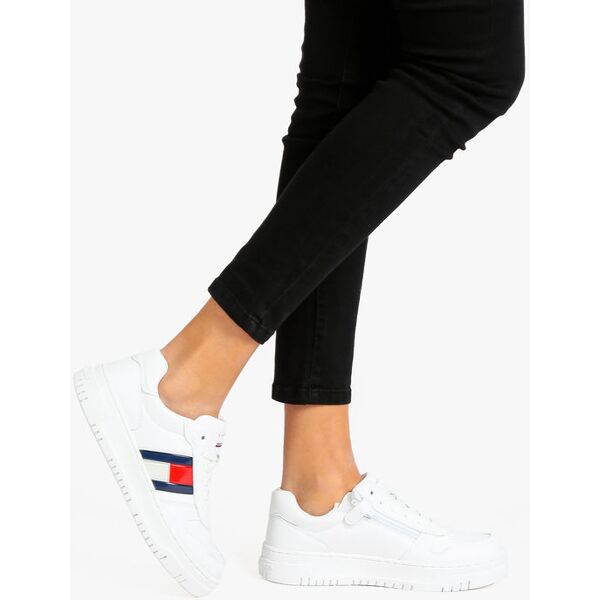 tommy hilfiger flag low cut lace up sneakers basse donna sneakers basse donna bianco taglia 39