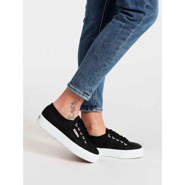 superga scarpe donna in tela con platform 2730 cotu sneakers basse donna nero taglia 36