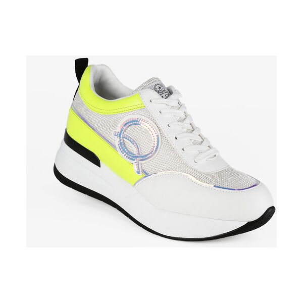 queen helena scarpe stringate con zeppa sneakers con zeppa donna bianco taglia 38