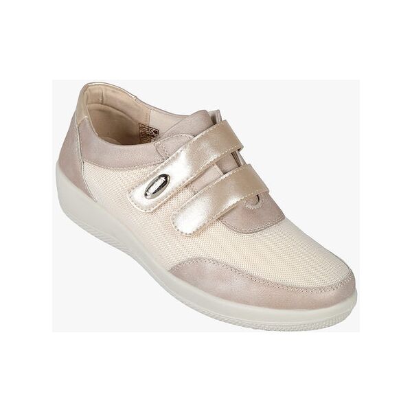 moenia sneakers donna comfort con strappi sneakers con zeppa donna beige taglia 38