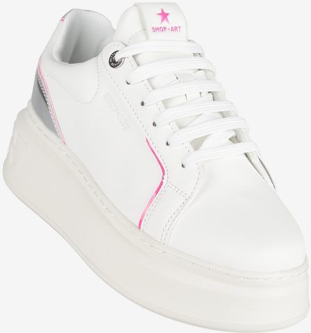 shop art emily sneakers donna con platform sneakers con zeppa donna bianco taglia 38