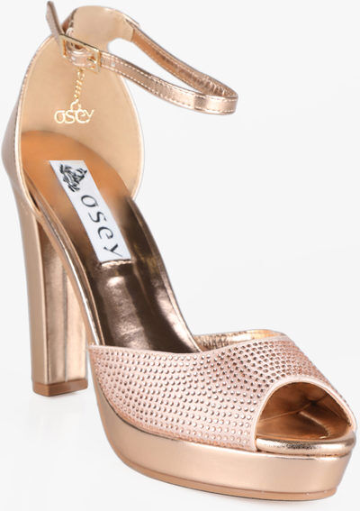 osey sandalo alto con strass donna sandali con tacco donna beige taglia 41