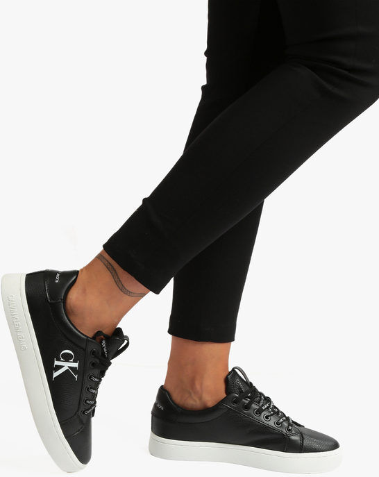 Calvin Klein CLASSIC CUPSOLE LACE UP Sneakers in pelle donna Sneakers Basse donna Nero taglia 41