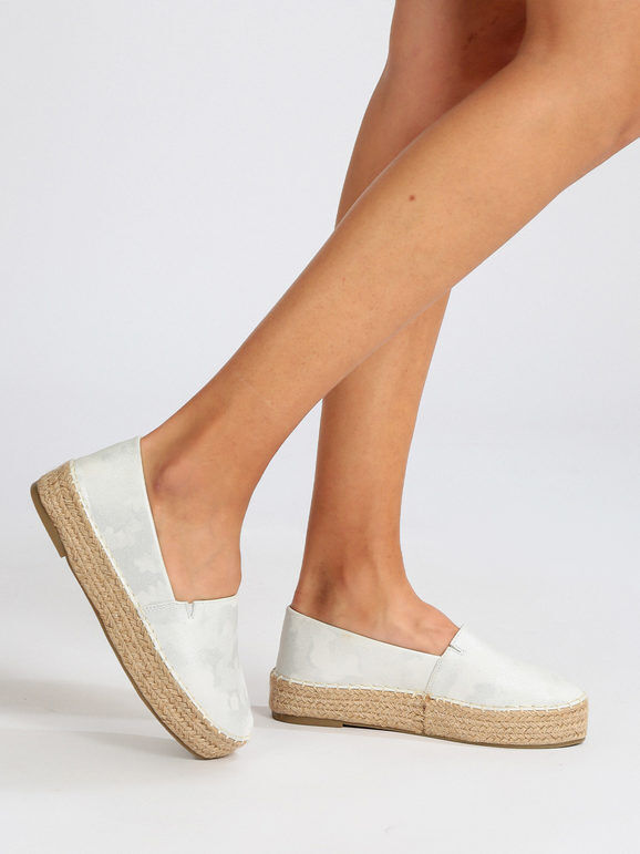 Jek & Jo Espadrillas donna con platform Espadrillas donna Bianco taglia 36