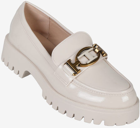 Ideal Shoes Mocassini donna con platform Mocassini donna Beige taglia 37