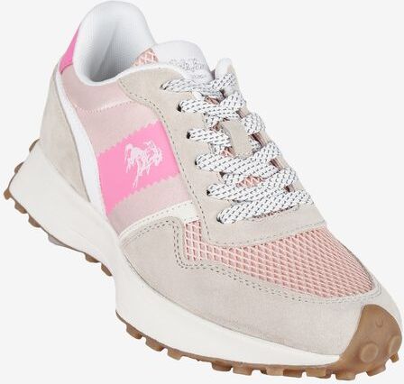 Rifle PAM Sneakers in pelle sportiva donna con platform Sneakers Basse donna Rosa taglia 38