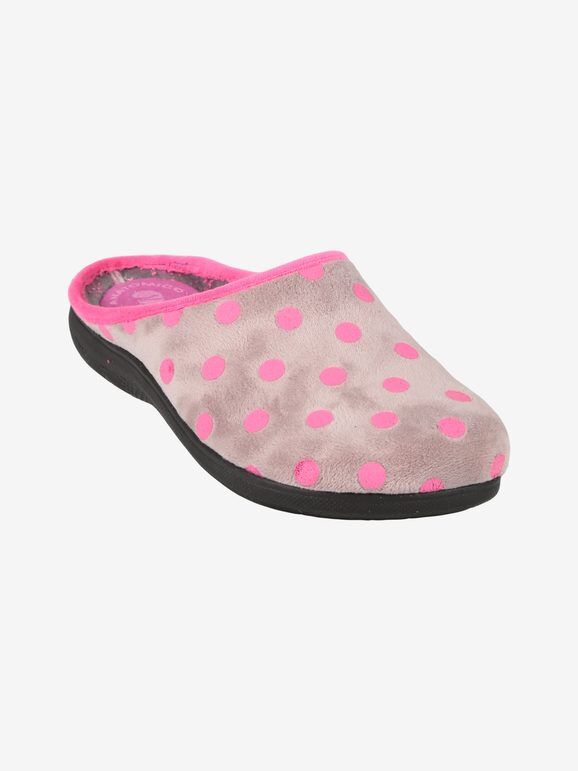 Inblu Pantofole donna a pois Pantofole donna Grigio taglia 39