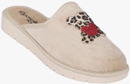 Riposella Pantofole donna effetto velluto Pantofole donna Beige taglia 38