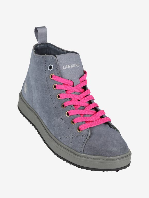 Canguro Polacchini in pelle scamosciata da donna Sneakers Alte donna Blu taglia 36