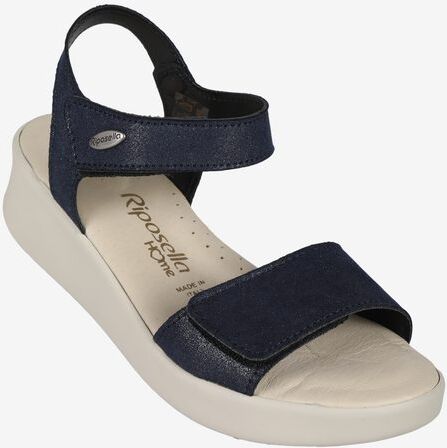 Riposella Sandali donna con zeppa e cinturini a strappo Sandali con Zeppa donna Blu taglia 35