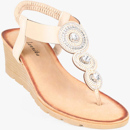 Mannika Sandali infradito slip on da donna Infradito donna Beige taglia 36