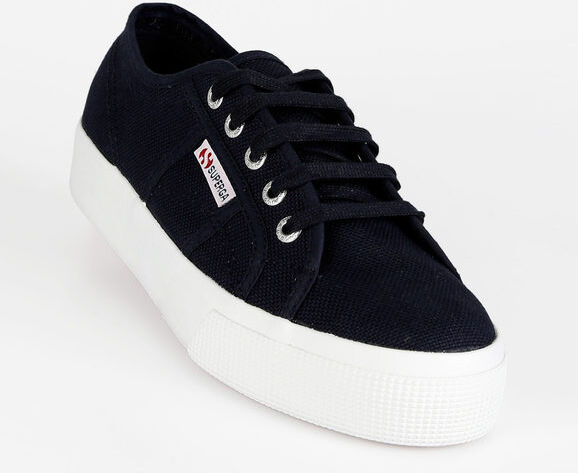 Superga Scarpe donna in tela con platform 2730 COTU Sneakers Basse donna Blu taglia 40