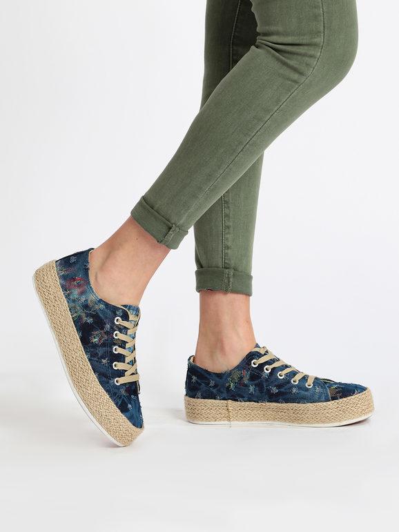 Energy Scarpe in tela con platform Sneakers Basse donna Jeans taglia 39