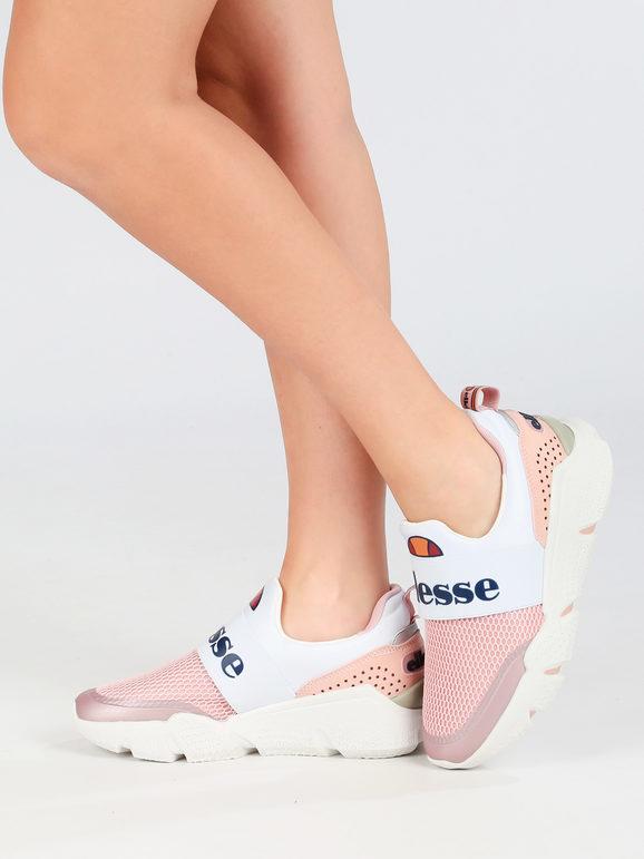 Ellesse Scarpe slip on in tessuto con zeppa Slip On donna Rosa taglia 38