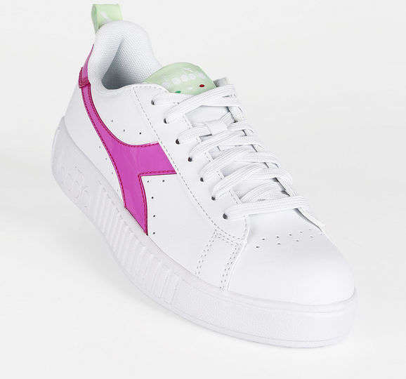 Diadora Sneakers basse da donna in ecopelle con logo fluo Sneakers Basse donna Bianco taglia 38