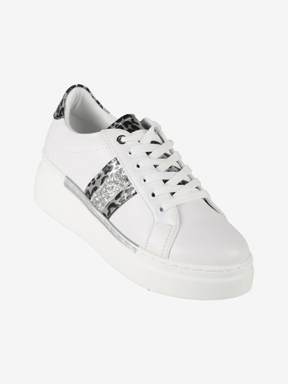 Galia Sneakers donna con platform Sneakers con Zeppa donna Argento taglia 39