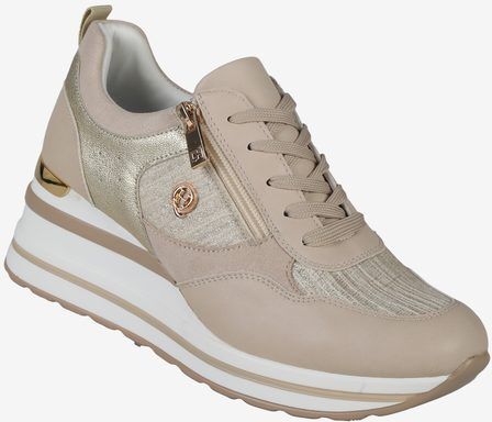 Queen Helena Sneakers donna con zeppa Sneakers con Zeppa donna Beige taglia 36