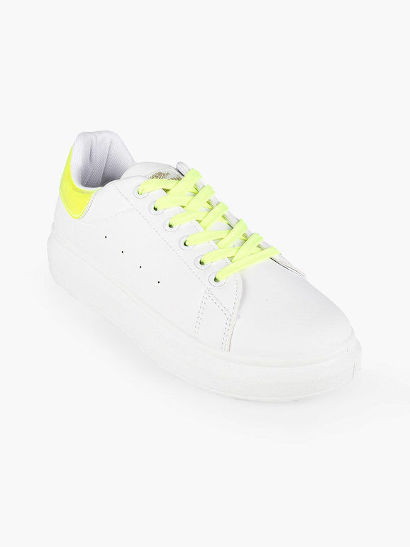 Charro Sneakers fluo con platform Sneakers con Zeppa donna Verde taglia 38