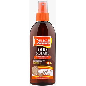 Delice olio solare abbronzante cocco moda mare unisex