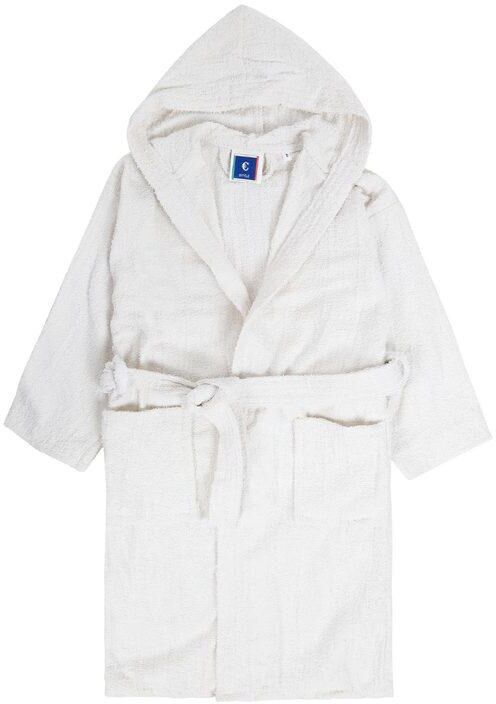 € style accappatoio bambini in spugna di cotone con cappuccio teli mare unisex bambino bianco taglia 04/06