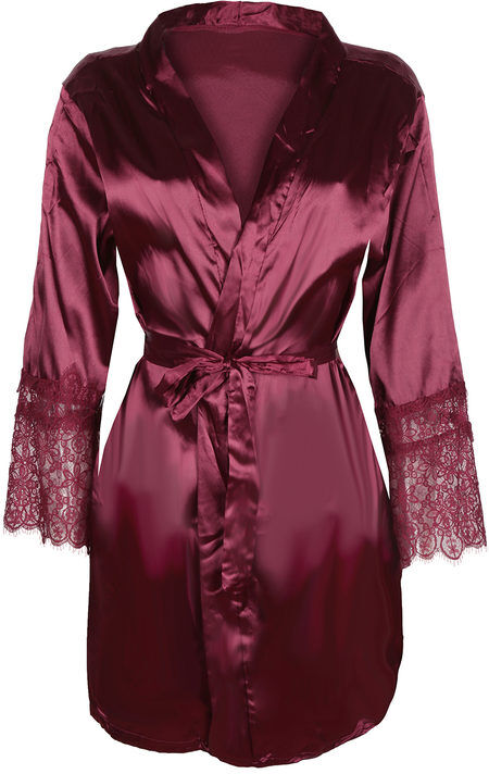 solada vestaglia con pizzo vestaglie donna rosso taglia l/xl