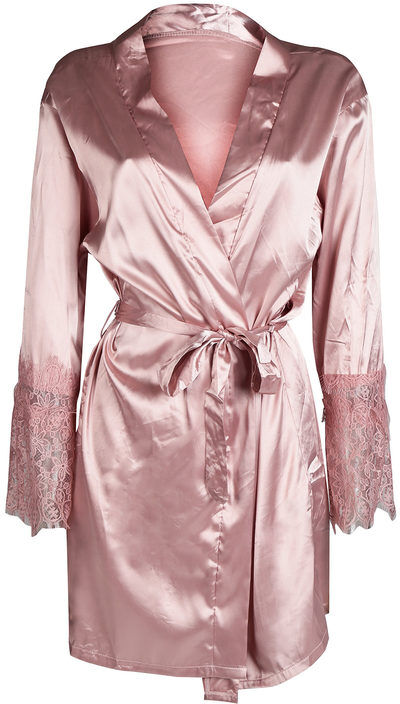 Solada Vestaglia con pizzo Vestaglie donna Rosa taglia S/M