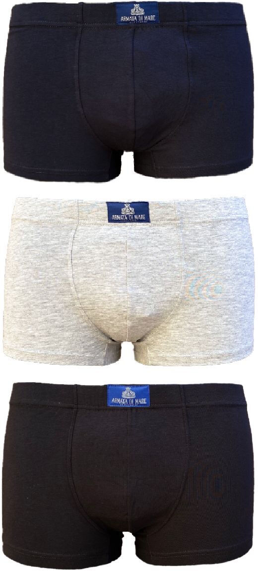 Armata di Mare 3 Boxer uomo in cotone con vita media Armata di Mare 3 Boxer uomo in cotone con vita media