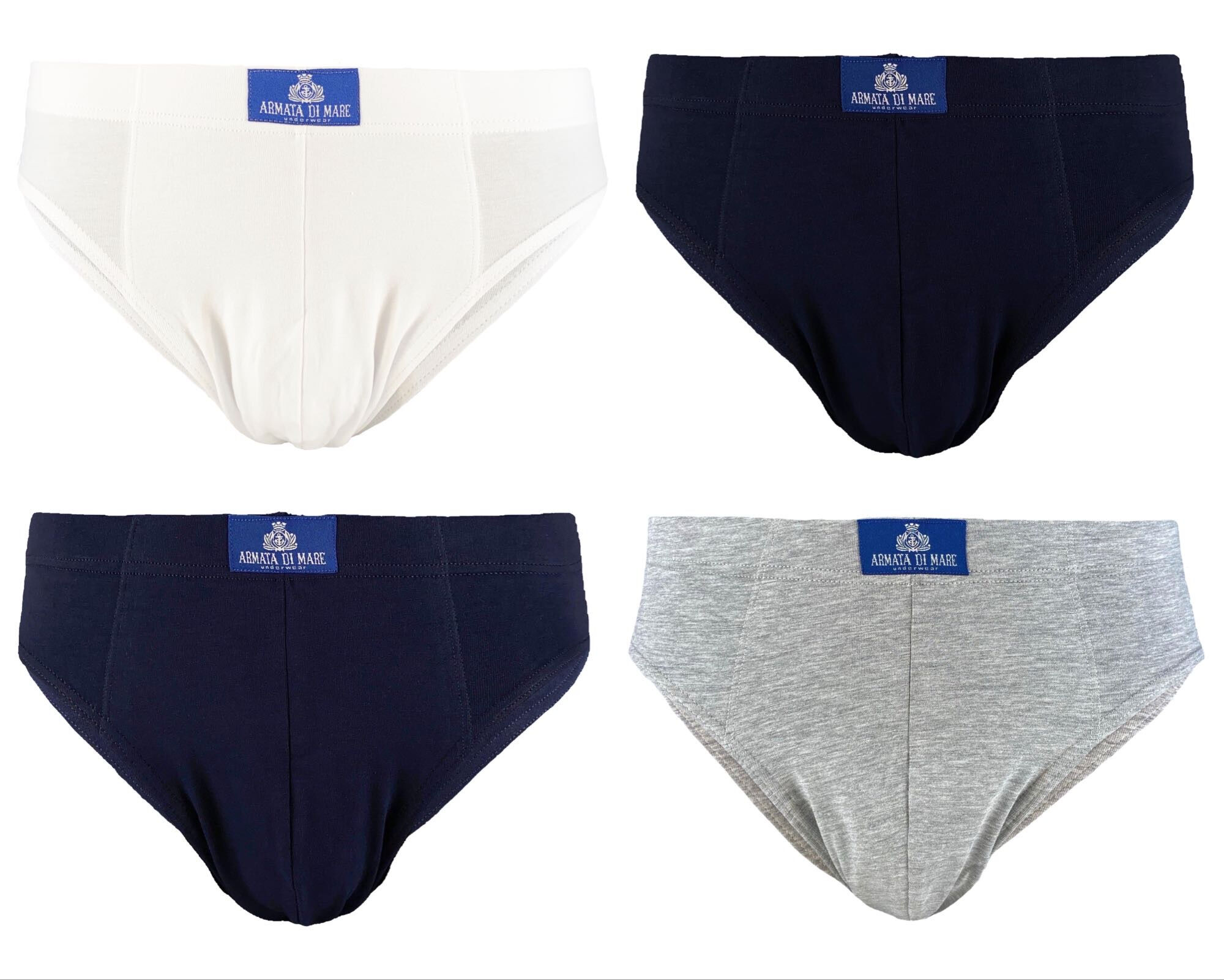 Armata di Mare 3 Slip da uomo in cotone elasticizzato Armata di Mare 3 Slip da uomo in cotone elasticizzato