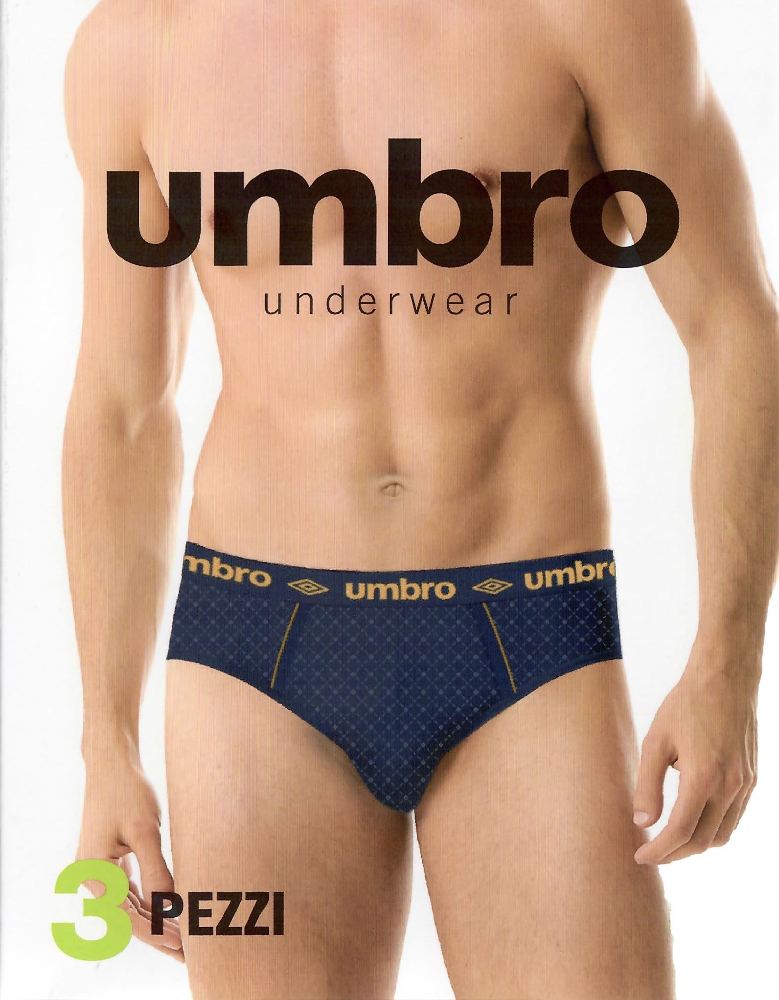 Umbro 3 Slip da uomo colorati in cotone elasticizzato