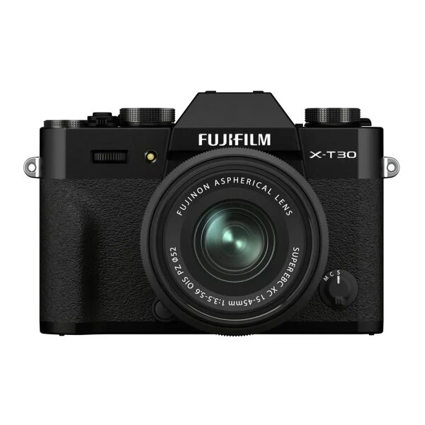 fujifilm x-t30 ii nera + xc 15-45mm f/3.5-5.6 ois pz- ita - pronta consegna