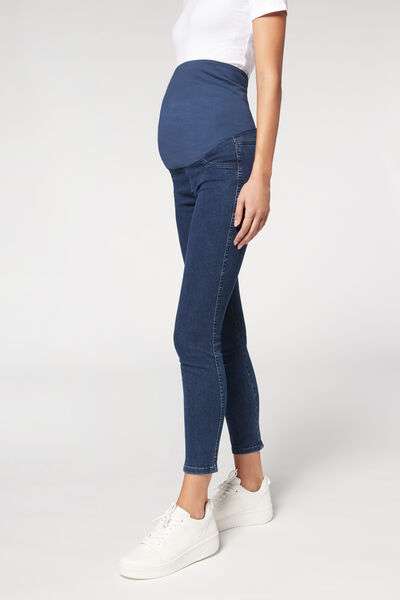 Calzedonia Leggings Premaman in Jeans Donna Blu M