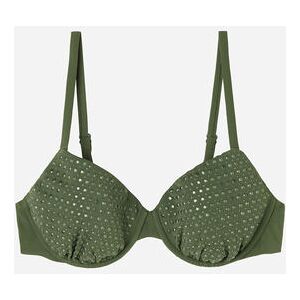 Calzedonia Push Up Leggermente Imbottito Costume Luxury Stones Donna Verde 3