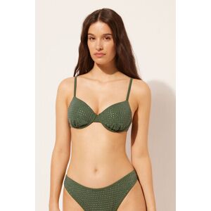 Calzedonia Push Up Leggermente Imbottito Costume Luxury Stones Donna Verde 3