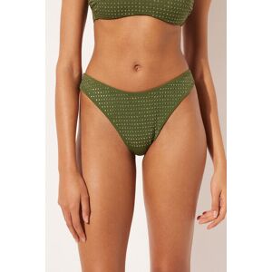 Calzedonia Brasiliana Costume Luxury Stones Donna Verde M